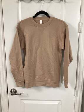 Lululemon All Yours Crewneck Sweatshirt in Pecan Tan Size 4